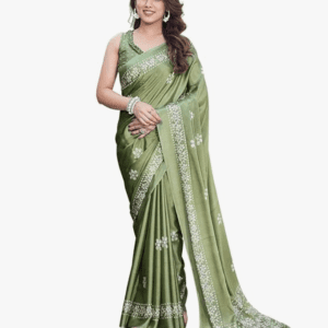 New Arrivals Yashika Women's Elegant Malgudi Art Silk Saree with Blouse Material I Sarees For Woman I Sari