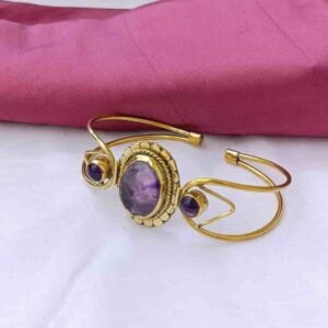 elegant kada with semi precious stone work
