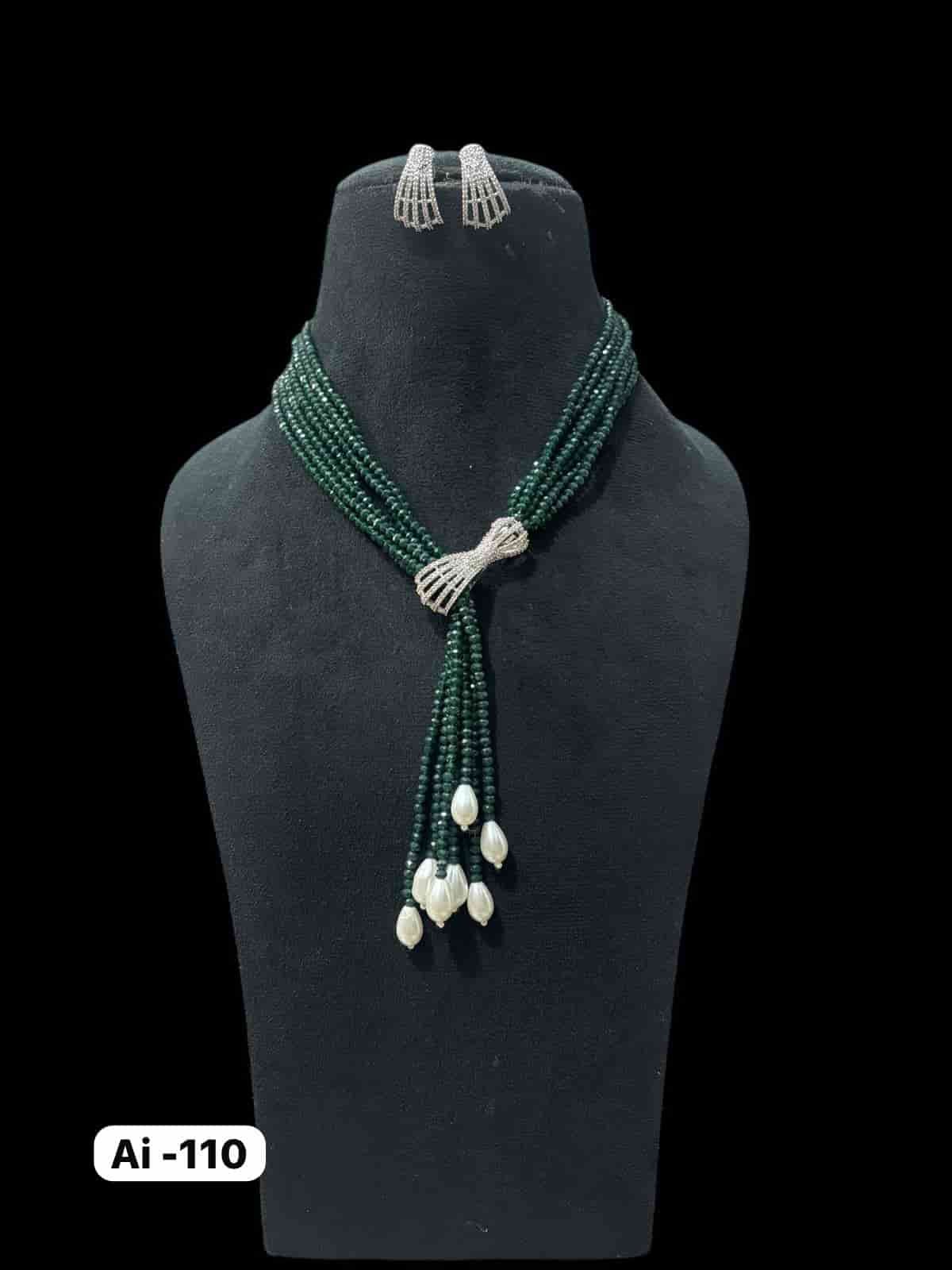 boho knot beaded necklace set